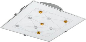 PREZENT 45113 GPS Négyzetes Mennyezeti Lámpa Fehér, Barna E14 IP20