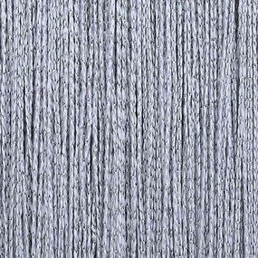 2 db világosszürke zsinórfüggöny 140 x 250 cm