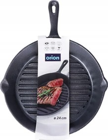 Grill Öntöttvas serpenyő indukciós grill tűzrakóhely sütőhöz 24 cm