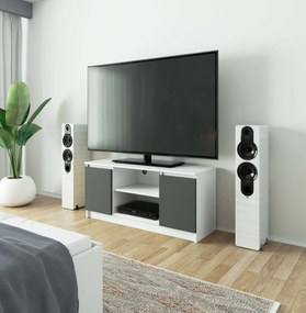 TV asztal Kapono (fehér + szürke). Akció -13%. 1070713