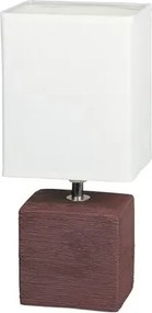 Rabalux éjjeli lámpa e14 40w wenge/fehér alabástrom üveg orlando