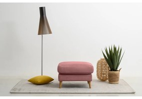 Rózsaszín kordbársony lábtartó Paris – Scandic