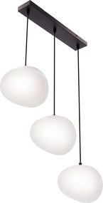 Fekete-fehér függőlámpa Stones – Candellux Lighting