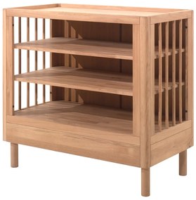 Natúr színű tölgyfa gyerek komód pelenkázó feltéttel 100x95x55 cm Forrest – Vipack