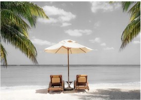 Fotótapéta trópusi tenger pálmafák fotótapéta 208 x