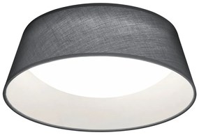 Fekete LED mennyezeti lámpa textil búrával Ponts – Reality