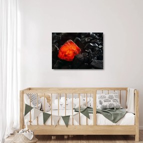 Kép - Izzó ásvány (üvegen) (70x50 cm)