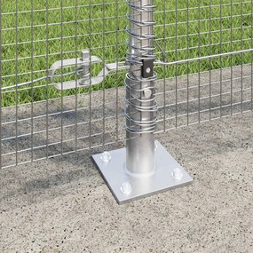 Horganyzott drótkerítés 13 fakkos oszloppal 1.2x50 m horganyzott acél