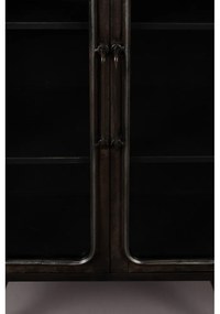 Fekete fém tálalószekrény 60x100x35 cm Denza – Dutchbone