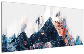 Kép - Absztrakt hegy (120x50 cm)