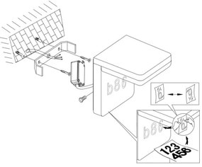 Eglo 98091 - LED Házszám AMAROSI LED/11W/230V IP44