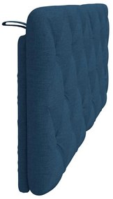 kék szövet fejtámla párna 120 cm