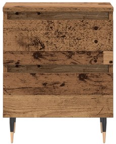 Éjjeli szekrények 2 db Régi fa 40x35x50 cm Mérnöki fa