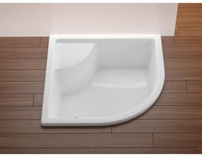 Ravak A217001020 - SABINA negyedköríves zuhanytálca 90x90 cm fehér