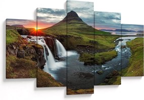 Kép - Kirkjufell naplementében (150x105 cm)