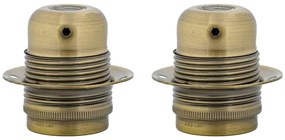 2 db bronz lámpatartók E27