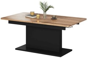BUSETTI asztal wotan tölgy / fekete