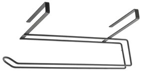 Fekete függő papírtörlő tartó - Metaltex