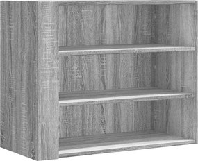 vidaXL szürke sonoma színű szerelt fa faliszekrény 75 x 35 x 60 cm