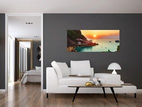 Gyönyörű strand képe (120x50 cm)