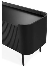 Fekete TV-állvány 180x55x40 cm Willa – MOME