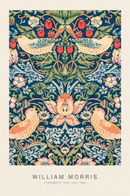 Festmény reprodukció Strawberry Thief (Special Edition Classic Vintage Pattern) - William Morris, (26.7 x 40 cm)