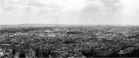 Kép - Házak háztetői Párizsban (120x50 cm)