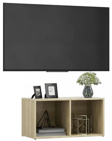 sonoma tölgy színű szerelt fa TV-szekrény 72 x 35 x 36,5 cm