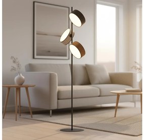 Állólámpa DRUMZ 3xE14/10W/230V fekete/barna/szürke