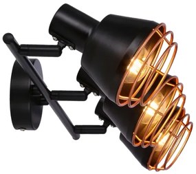 Spotlámpa NERIA 3xE14/40W/230V fekete/réz