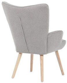 Fotel, Szürke Bouclé Szövet. AK-309 GREY2