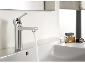 Roca A5A3296C00 - Mosdócsaptelep + NAIA leeresztő, 16,7 cm, fényes króm