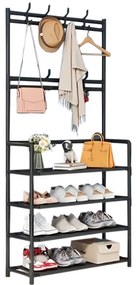 Előszobafal ruhaállvány LRA-02 fekete