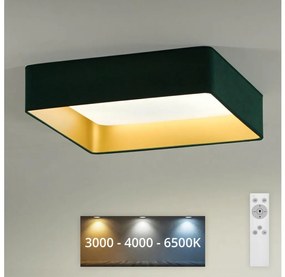 Brilagi Brilagi - LED Dimmelhető lámpa VELVET SQUARE LED/24W/230V + távirányító zöld BG0638