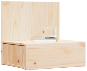 Éjjeli asztal 2 pcs Barna 42 x 32.5 x 40 cm Tömör fenyőfa