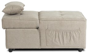 Ágyazható Fotel Bézs Színben. IBERIS 67 cm