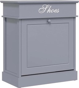 vidaXL szürke császárfa cipőszekrény 50 x 28 x 58 cm