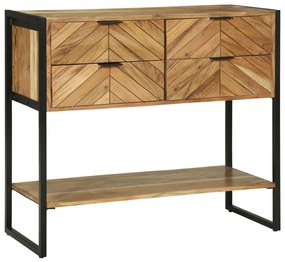 konzol asztal 90x35x80 cm masszív fa akác