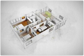 Poszterek 120x80 3D design vizualizáció