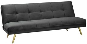 AKCIÓ Szürke kinyitható kanapé MORITZ VELVET II. minőség