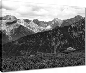 Vászonkép 40x30 Tátra Lengyel hegyek Kilátás