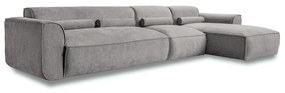Világosszürke sarokkanapé (jobb oldali) Flex Felix – Miuform