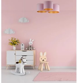 Duolla - Mennyezeti lámpa ROLLER TRIO 3xE27/60W/230V rózsaszín