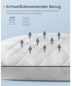 Párnaszett 2 darabos, megfordítható, 80 × 80 cm