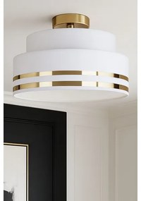 Mennyezeti lámpa TAMI 1xE27/60W/230V átm. 40 cm fehér/arany