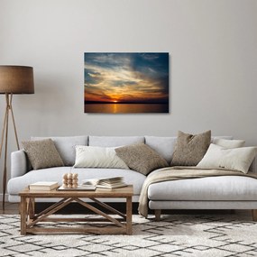 Naplemente képe (üvegen) (70x50 cm)
