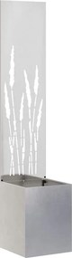vidaXL Kertvédő vászon Ezüst 32 x 140 cm Rozsdamentes acél