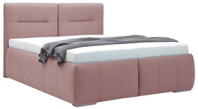 Franciaágy  180 cm Isuna (rózsaszín) (ágyráccsal) (tárolóhellyel). Akció -12%. 1100764
