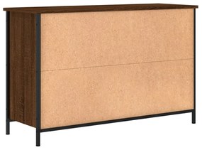 barna tölgyszínű szerelt fa TV-szekrény 100x35x65 cm