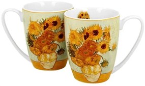 Porcelán bögre szett 2 személyes van Gogh Napraforgók